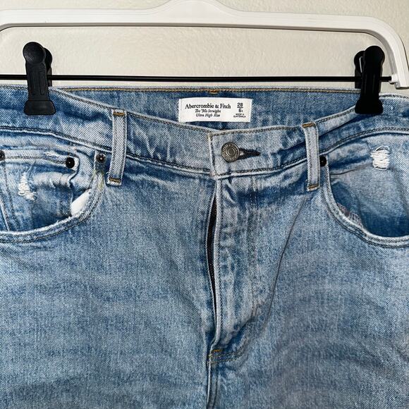 Abercrombie and fitch high rise 90s jeans sz 6 - Picture 1 of 3